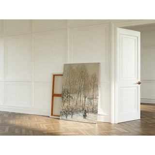 La lumière du soleil du matin sur la neige Eragny-sur-Epte - Camille Pissarro | Reproduction Tableau Décoration murale affiche copie