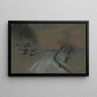 Ladislav Mednynszky - Road in winter.webp