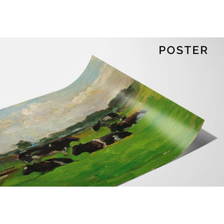 Landscape with Group of Five Cows - Piet Mondrian | Reproduction Tableau Décoration murale affiche copie