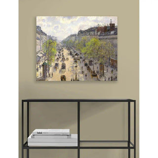 Le Boulevard de Montmartre, Matinée de Printemps - Camille Pissarro | Reproduction Tableau Décoration murale affiche copie