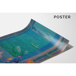 Le Bouquet à la Fenêtre, Villefranche-sur-Mer - Henri Le Sidaner | Reproduction Tableau Décoration murale affiche copie