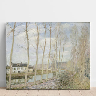 Le Canal du Loing - Alfred Sisley | Reproduction Tableau Décoration murale affiche copie