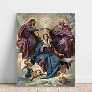 Le Couronnement de la Vierge - Diego Velázquez | Reproduction Tableau Décoration murale affiche copie