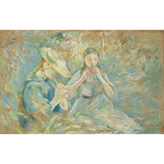 Le Flageolet - Berthe Morisot | Reproduction Tableau Décoration murale affiche copie