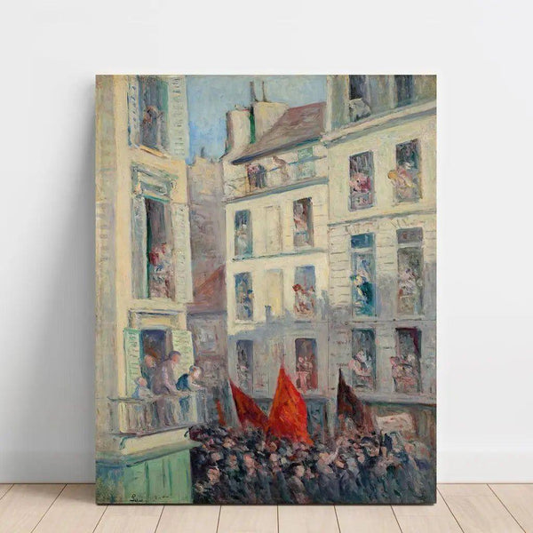 Le Front Populaire - Maximilien Luce — väggpresentation av konstverket