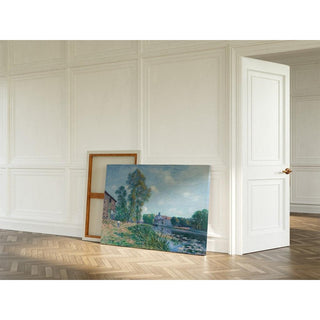 Le Loing à Moret, en Été - Alfred Sisley | Reproduction Tableau Décoration murale affiche copie