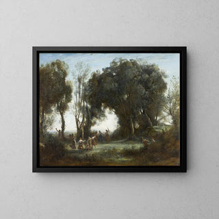 Le Matin, Danse des Nymphes - Camille Corot | Reproduction Tableau Décoration murale affiche copie
