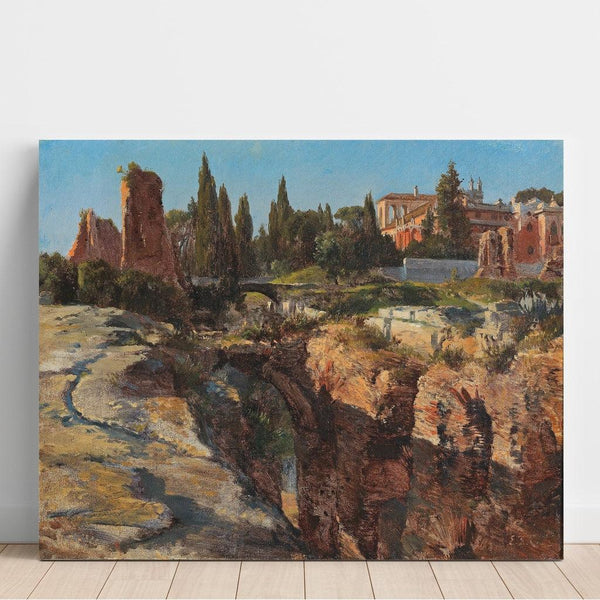 Reproduktion av målningen Le Palatin à Rome - Edward Theodore Compton