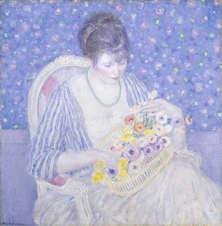 Le Panier de fleurs - Frederick Carl Frieseke