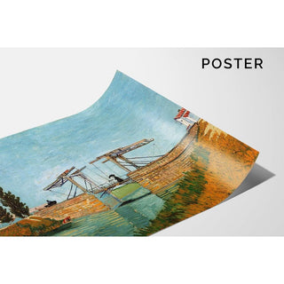 Le Pont de Langlois à Arles - Vincent van Gogh | Reproduction Tableau Décoration murale affiche copie
