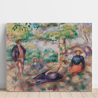 Le Repos sur l'herbe - Pierre-Auguste Renoir | Reproduction Tableau Décoration murale affiche copie