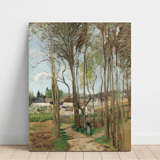 Le Village à Travers les Arbres - Camille Pissarro | Reproduction Tableau Décoration murale affiche copie