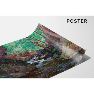 Le cours d'un ruisseau - Alfred Zoff | Reproduction Tableau Décoration murale affiche copie