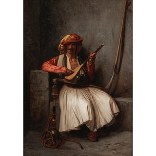 Le joueur de luth - Jean-Léon Gérôme | Reproduction Tableau Décoration murale affiche copie
