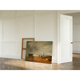 Le marché aux poissons à la plage de Hastings - Joseph Mallord William Turner | Reproduction Tableau Décoration murale affiche copie