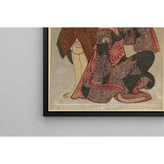 Le troisième Bando Hikosaburo dans le rôle de Chomemon, et le quatrième Iwai Hanshiro dans le rôle de Shinanoya Ohan - Toshusai Sharaku | Reproduction Tableau Décoration murale affiche copie