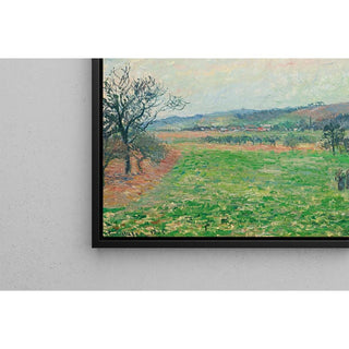 Les Coteaux de Gisors, Temps Gris - Camille Pissarro | Reproduction Tableau Décoration murale affiche copie
