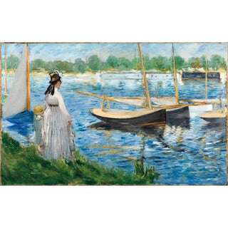 Les bords de la Seine à Argenteuil - Edouard Manet | Reproduction Tableau Décoration murale affiche copie