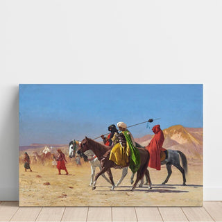 Les cavaliers traversent le désert - Jean-Léon Gérôme | Reproduction Tableau Décoration murale affiche copie