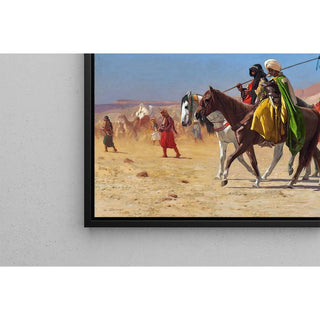 Les cavaliers traversent le désert - Jean-Léon Gérôme | Reproduction Tableau Décoration murale affiche copie