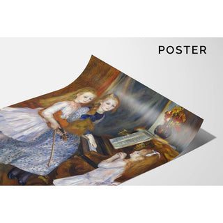 Les filles de Catulle Mendès - Pierre-Auguste Renoir | Reproduction Tableau Décoration murale affiche copie