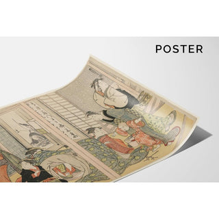 Les plaisirs élégants des quatre saisons - Kitagawa Utamaro | Reproduction Tableau Décoration murale affiche copie