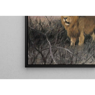 Lions dans la steppe brûlée - Wilhelm Kuhnert | Reproduction Tableau Décoration murale affiche copie