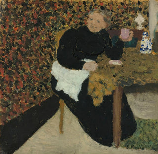 Madame Vuillard avec une tasse rose - Édouard Vuillard