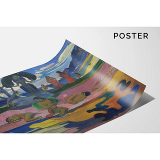 Mahana no atua, Jour du seigneur - Paul Gauguin | Reproduction Tableau Décoration murale affiche copie