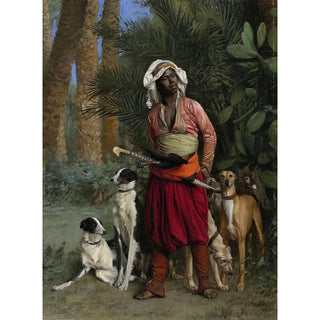 Maître des chiens - Jean-Léon Gérôme | Reproduction Tableau Décoration murale affiche copie
