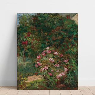 Massif de Fleurs, Jardin du Petit Gennevilliers - Gustave Caillebotte | Reproduction Tableau Décoration murale affiche copie