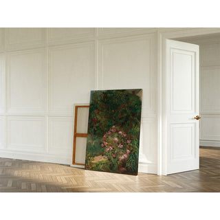 Massif de Fleurs, Jardin du Petit Gennevilliers - Gustave Caillebotte | Reproduction Tableau Décoration murale affiche copie