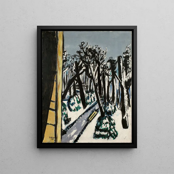 Zoo en hiver - Max Beckmann — inramlat konstverk på väggen