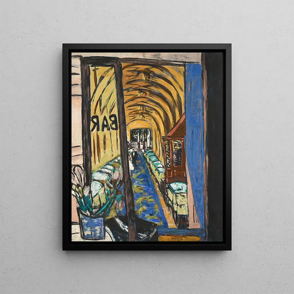 En bar i Paris - Max Beckmann — inramlat konstverk på väggen