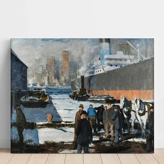 Men of the Docks - George Bellows | Reproduction Tableau Décoration murale affiche copie