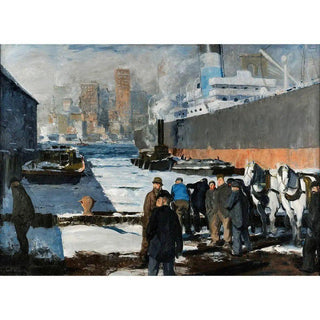 Men of the Docks - George Bellows | Reproduction Tableau Décoration murale affiche copie