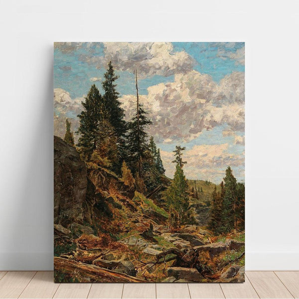 Reproduktion av målningen Motif de l'Alpe de Turrach - Alfred Zoff