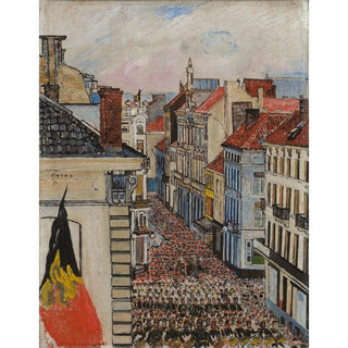 Musique à Vlaanderenstraat - James Ensor | Reproduction Tableau Décoration murale affiche copie