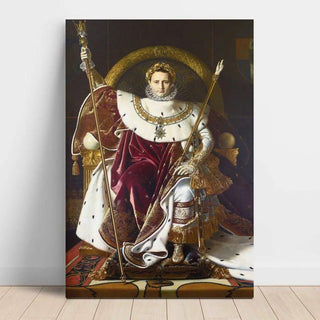 Napoléon Ier sur le trône impérial par Jean Auguste Dominique Ingres | Reproduction Tableau Décoration murale affiche copie
