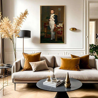 Napoléon dans son cabinet de travail de Jacques-Louis David | Reproduction Tableau Décoration murale affiche copie