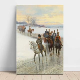 Napoleon dirigeant son armée de Jan Van Chelminski | Reproduction Tableau Décoration murale affiche copie