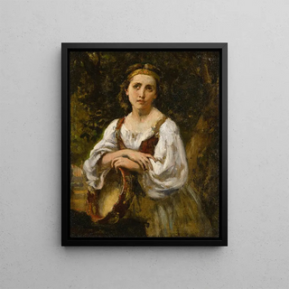 NarcisseVirgile Diaz de La Pea - Bohmienne au tambour.webp