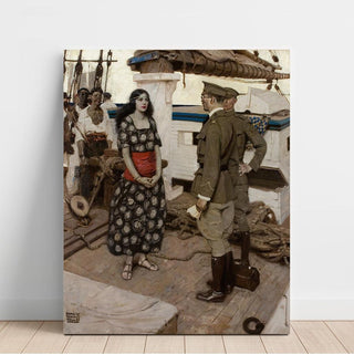 Never the Twain Shall Meet - Dean Cornwell | Reproduction Tableau Décoration murale affiche copie