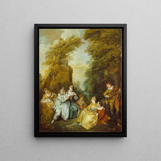 Nicolas Lancret - A Gallant Conversation Conversation galante.webp