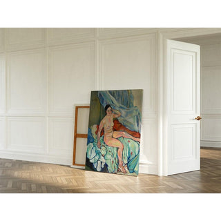 Nu assis au bord d'un lit - Suzanne Valadon | Reproduction Tableau Décoration murale affiche copie