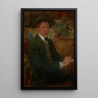 Olga Boznanska - Portrait of a Man in a Hat.webp