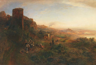 Oswald Achenbach - Abendstimmung in den Albaner Bergen.webp