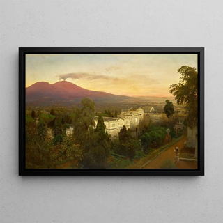Oswald Achenbach - Campo Santo in Poggioreale the Vesuvius Beyond.webp