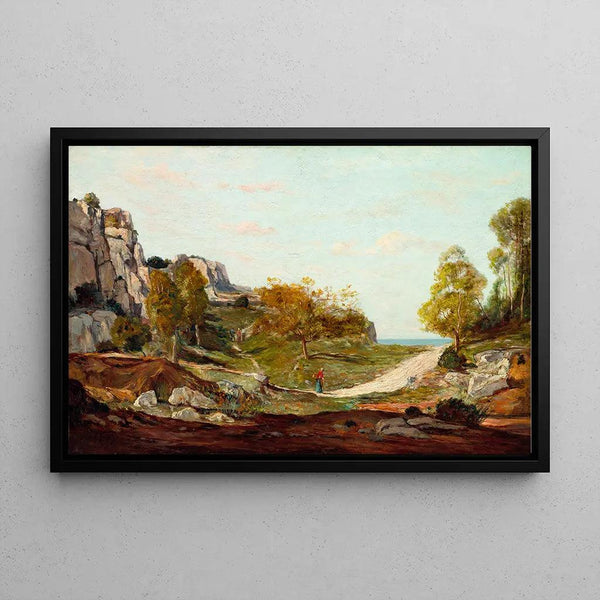 Reproduktion av målningen Landskap vid Saint-André, nära Marseille av Paul Gauguin
