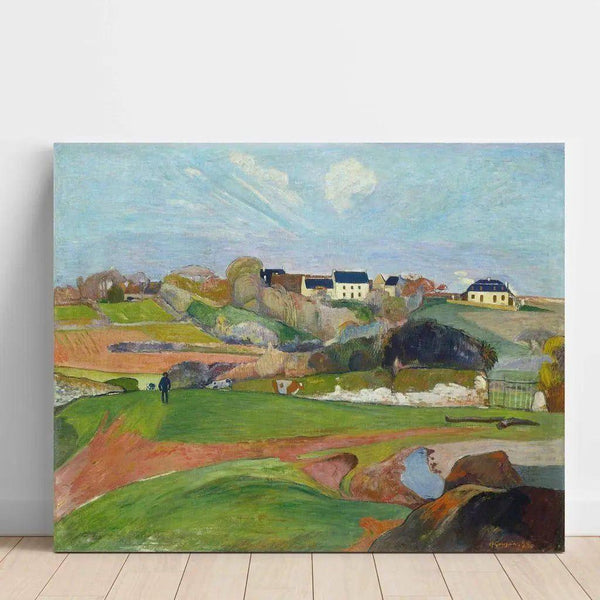 Reproduktion av målningen Landskap vid Pouldu av Paul Gauguin